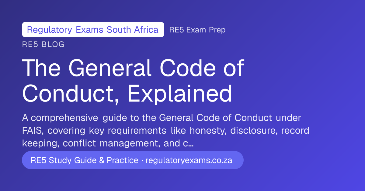 The General Code of Conduct for Financial Services Providers Explained ...